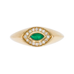 Load image into Gallery viewer, 14K Solid Gold Diamond and Gemstone Ring.