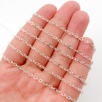 Load image into Gallery viewer, Sterling Silver Flat Cable Chain