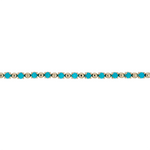 Load image into Gallery viewer, BFZ61262TQ. 14K Solid Gold Turquoise Bracelet