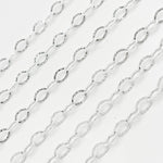 Load image into Gallery viewer, Buy Sterling Silver Oval Textured Cable Link Chain