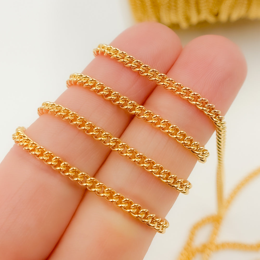 14k Gold Curb Link Chain