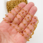 Load image into Gallery viewer, Citrine Wire Wrap Chain