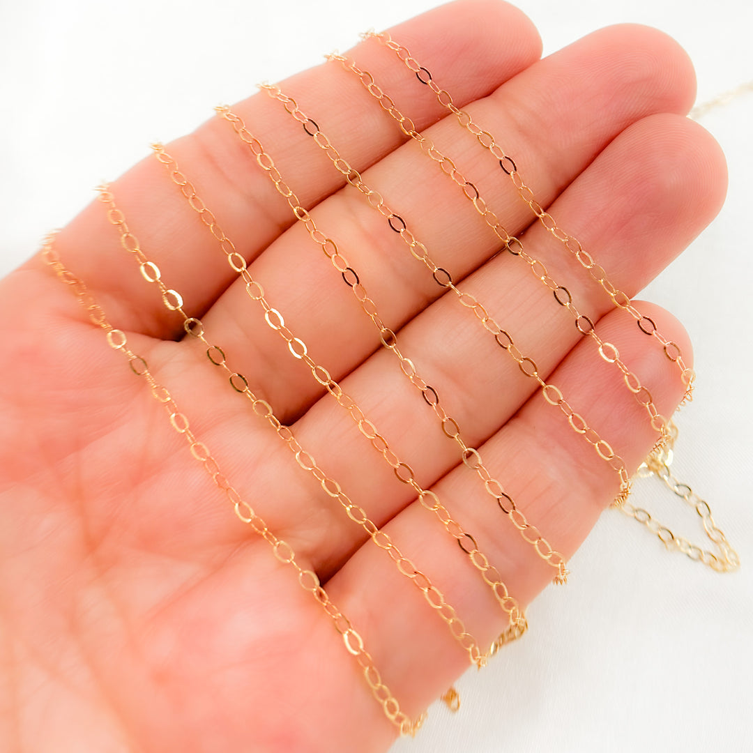 916FGF. 14K Gold Filled Cable Chain