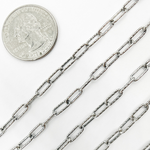 Load image into Gallery viewer, Y42OX. Oxidized Sterling Silver Diamond Cut Paperclip Chain