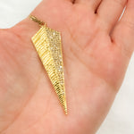 Load image into Gallery viewer, DP058. Diamond Sterling Silver Arrow Pendant
