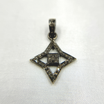 Load image into Gallery viewer, DP229. Diamond Sterling Silver Fancy Shape Pendant