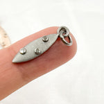 Load image into Gallery viewer, DC203. Diamond Sterling Silver Marquise Pendant