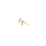 Load image into Gallery viewer, EFG51972. 14k Solid Gold Diamond Flower Studs