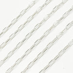 Load image into Gallery viewer, Buy Sterling Silver Smooth Paperclip Chain