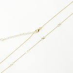 Load image into Gallery viewer, NKSET399. 14k Solid Yellow Gold Infinity Link Necklace