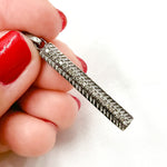 Load image into Gallery viewer, DP266. Diamond Sterling Silver Rectangle Pendant