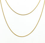 Load image into Gallery viewer, 14k Gold Filled Finished Wheat Necklace. 806SRNecklace
