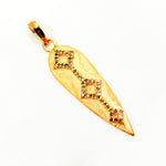 Load image into Gallery viewer, DP127. Diamond Sterling Silver Spike Pendant