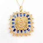 Load image into Gallery viewer, 14K Gold Square Snake Pendant