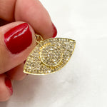 Load image into Gallery viewer, DP293. Diamond Sterling Silver Eye Pendant