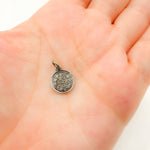 Load image into Gallery viewer, DC284. Diamond Sterling Silver Round Charm
