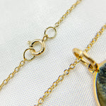 Load image into Gallery viewer, 14k Solid Gold Medallion Flower-Month Necklace. NFA71222