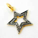 Load image into Gallery viewer, DC879. Diamond Sterling Silver Star Pendant