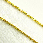 Load image into Gallery viewer, 14K Solid Yellow Gold Wheat Chain