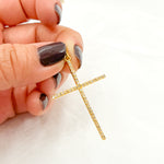 Load image into Gallery viewer, DP300. Diamond & Sterling Silver Cross Pendant