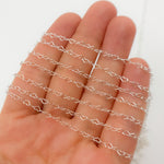 Load image into Gallery viewer, Sterling Silver Heart Link Chain.