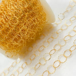 Load image into Gallery viewer, 14K Gold-Filled Hammered Round Link Chains