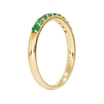 Load image into Gallery viewer, RAZ01843EM. 14K Solid Gold Emerald Band Ring