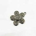 Load image into Gallery viewer, DC278. Diamond & Sterling Silver Flower Pendant