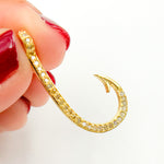 Load image into Gallery viewer, DC561. Diamond Sterling Silver "J" Hook Clasp