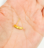 Load image into Gallery viewer, DE049. Pave Diamond Sterling Silver Moon Studs