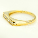 Load image into Gallery viewer, 14K Solid Yellow Gold Diamond Ring.
