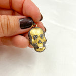 Load image into Gallery viewer, DP138. Diamond & Sterling Silver Skull Pendant