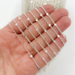 Load image into Gallery viewer, Silver Curb Chain with Marina Link