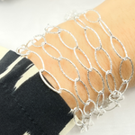 Load image into Gallery viewer, Sterling Silver Diamond Cut Oval Link Chains