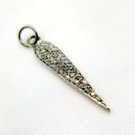 Load image into Gallery viewer, DC865. Diamond Sterling Silver Leaf Pendant