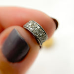 Load image into Gallery viewer, DC808. Diamond Sterling Silver Spacer Bead