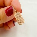 Load image into Gallery viewer, DC323. Diamond Sterling Silver Rectangle Cross Charm