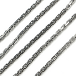 Load image into Gallery viewer, Z39OX. Oxidized Sterling Silver Thick Box Chain