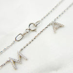 Load image into Gallery viewer, NT401793. 14K Solid Gold Diamond 'MAMA' Dangle Necklace