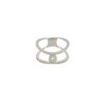Load image into Gallery viewer, 14k Solid White Gold Diamond Ring.