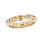 Load image into Gallery viewer, 14K Solid Gold Diamond Ring.