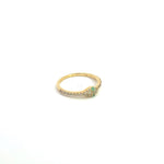 Load image into Gallery viewer, RFD17774EM. 14K Solid Gold Diamond and Emerald Snake Ring