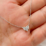 Load image into Gallery viewer, NFH71523. 14K Solid Gold Diamond Heart Shape Necklace