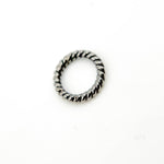 Load image into Gallery viewer, 6MM Close Gold Plated Twisted Jump Ring