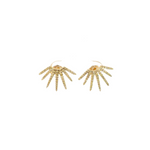 Load image into Gallery viewer, EFF51683Y. 14k Solid Gold Diamond Rays Studs