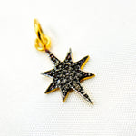 Load image into Gallery viewer, DC430. Diamond Sterling Silver Star Pendant