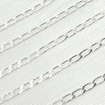 Load image into Gallery viewer, Silver Flat Paperclip Link Chains