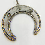 Load image into Gallery viewer, DP190. Diamond Sterling Silver Moon Pendant
