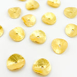 Load image into Gallery viewer, Gold-plated Sterling Silver Brushed Disc Spacer Beads