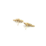 Load image into Gallery viewer, EFJ52517. 14k Solid Yellow Gold Diamond Rays Studs